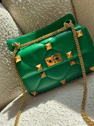 Valentino Garavani Roman Stud The Shoulder Vert