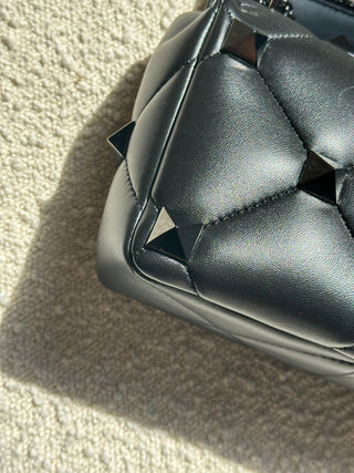 Valentino Garavani Roman Stud The Shoulder Noir