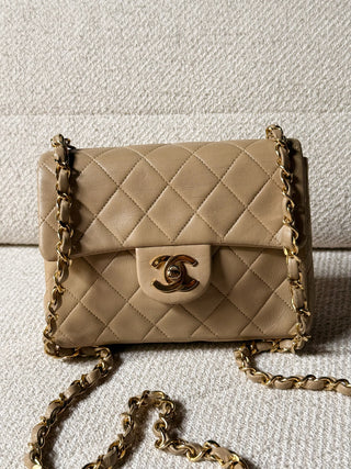 Chanel Timeless Mini Square Vintage Beige