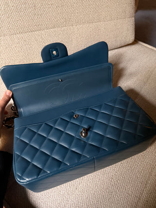 Chanel Timeless Jumbo Bleu Canard