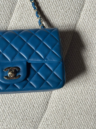 Chanel Mini Rectangle Bleu