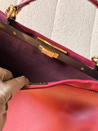 Fendi Peekaboo Soft Large Bordeaux
