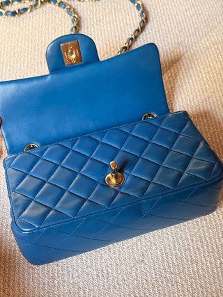 Chanel Timeless Mini Rectangle Bleu