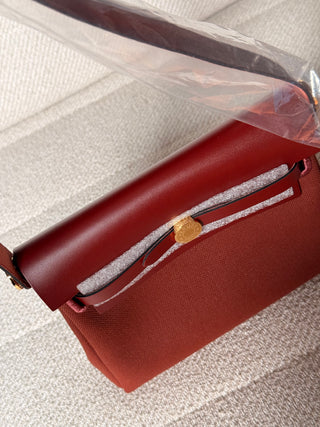 Hermès Herbag ZIP 20 Retourné Rouge H