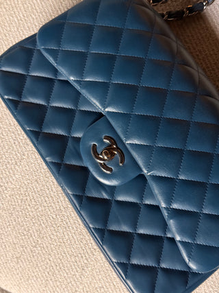 Chanel Timeless Jumbo Bleu Canard