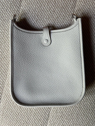 Hermès Mini Evelyne Blanc