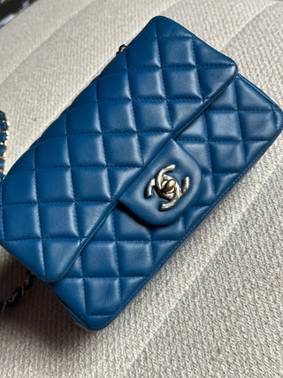 Chanel Mini Rectangle Bleu