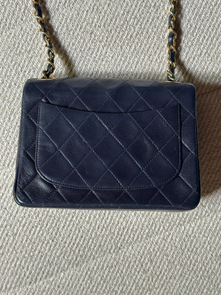 Chanel Timeless Mini Square Vintage Bleu Marine