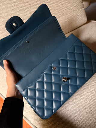 Chanel Timeless Jumbo Bleu Canard