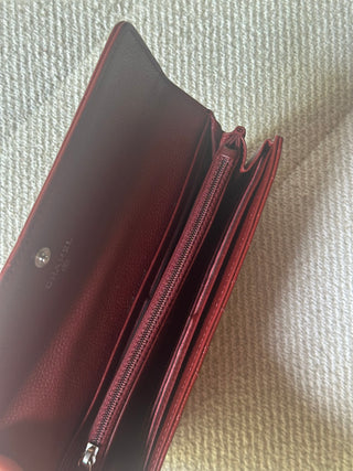 Chanel Porte Monnaie Rouge