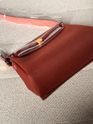 Hermès Herbag ZIP 20 Retourné Rouge H