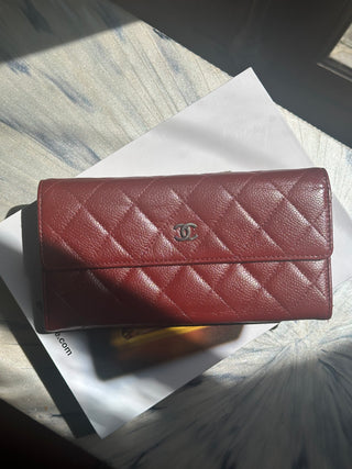 Chanel Porte Monnaie Rouge