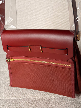 Hermès Herbag ZIP 20 Retourné Rouge H