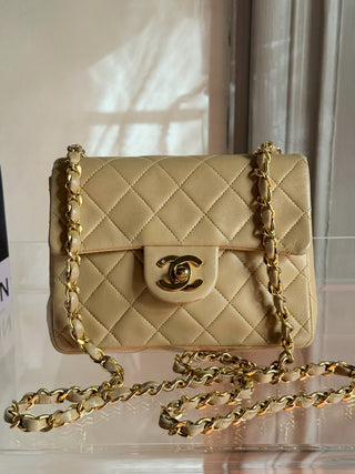 Chanel Timeless Mini Square Vintage Beige