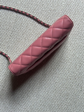 Chanel Wallet On Chain Rose