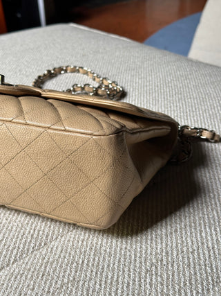 Chanel Timeless Jumbo Beige Caviar