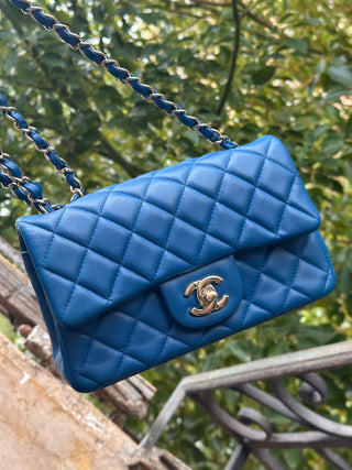 Chanel Mini Rectangle Bleu