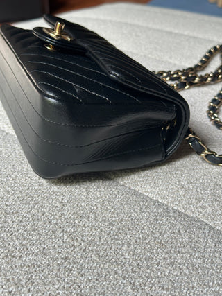 Chanel Timeless Mini Rectangle Chevron Noir