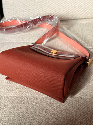 Hermès Herbag ZIP 20 Retourné Rouge H
