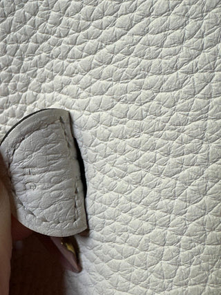 Hermès Mini Evelyne Blanc