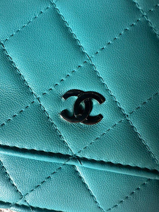 Chanel Wallet On Chain bleu