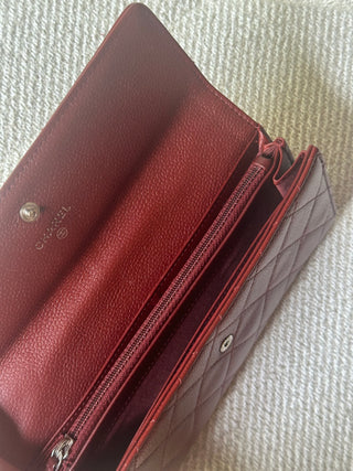 Chanel Porte Monnaie Rouge