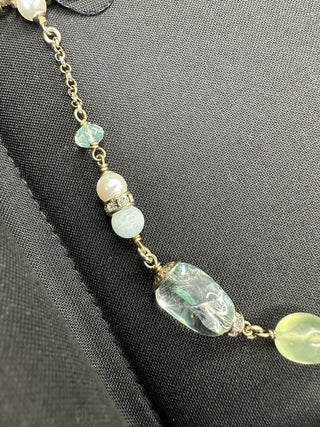 Chanel collier pierres colorées