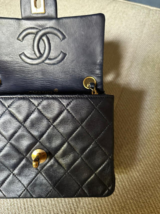 Chanel Timeless Mini Square Vintage Bleu Marine