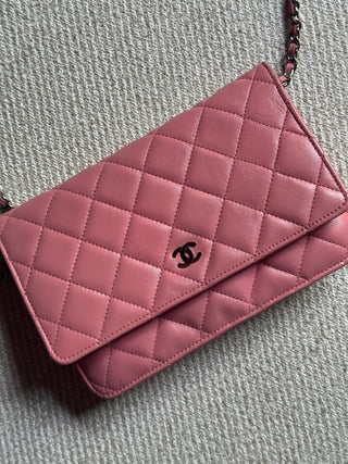 Chanel Wallet On Chain Rose