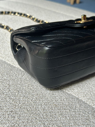 Chanel Timeless Mini Rectangle Chevron Noir