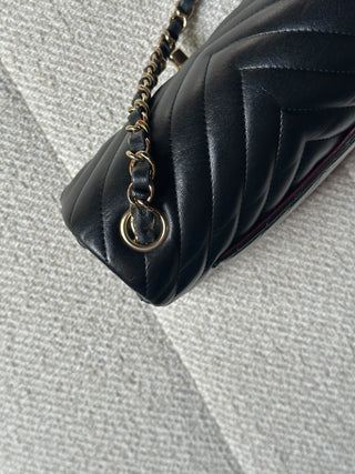 Chanel Timeless Mini Rectangle Chevron Noir
