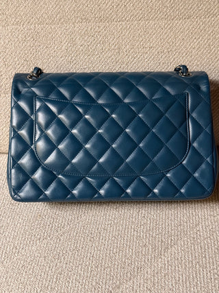 Chanel Timeless Jumbo Bleu Canard