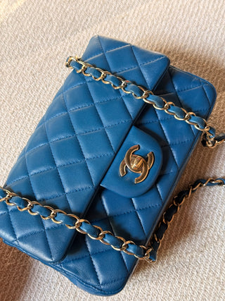 Chanel Timeless Mini Rectangle Bleu