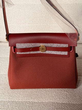Hermès Herbag ZIP 20 Retourné Rouge H
