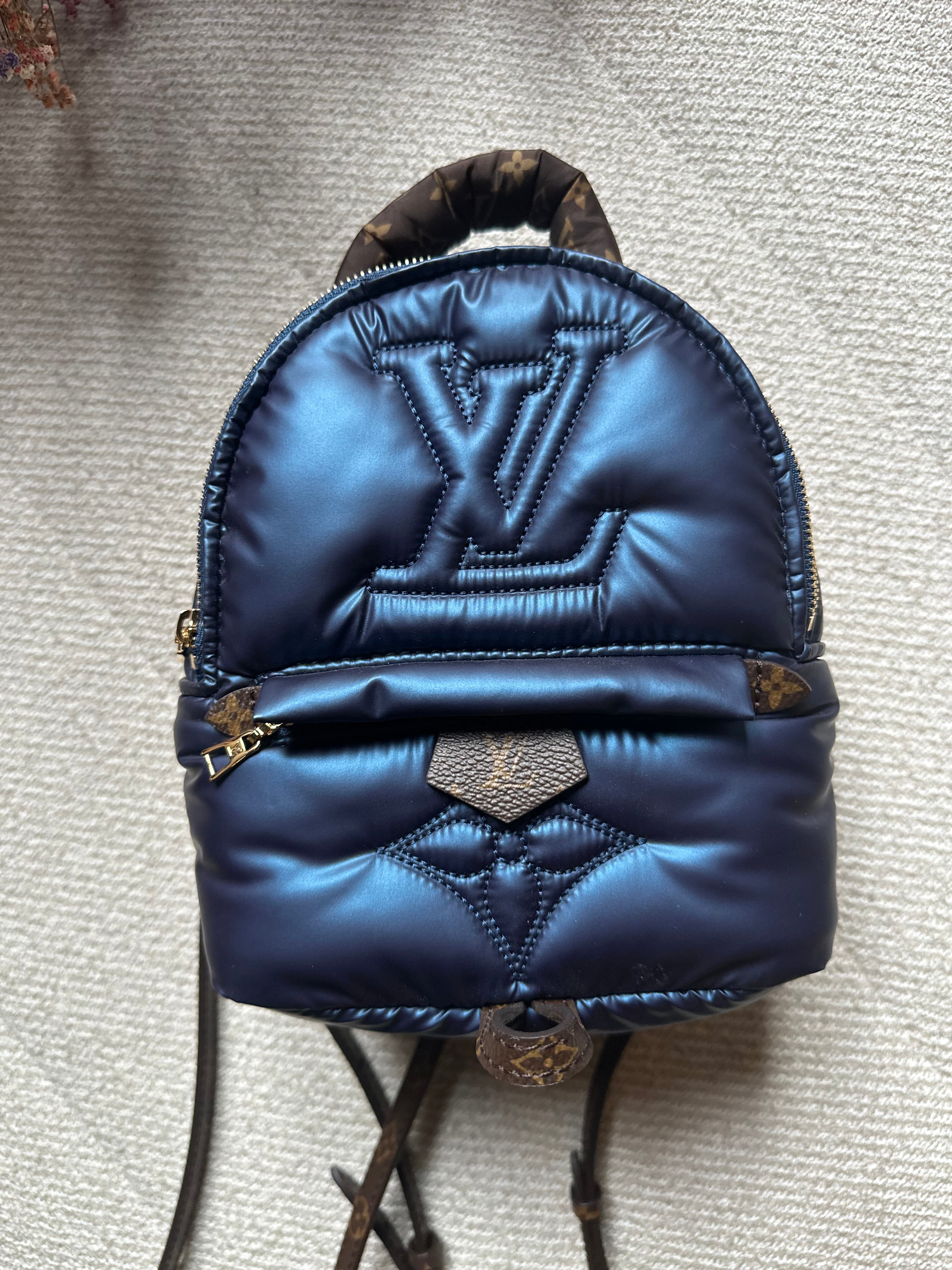 loui vuitton small backpack Palm Springs Mini Backpack Luxury - Navy - Polyamide For Women