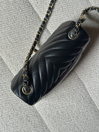 Chanel Timeless Mini Rectangle Chevron Noir