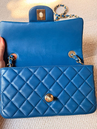 Chanel Timeless Mini Rectangle Bleu