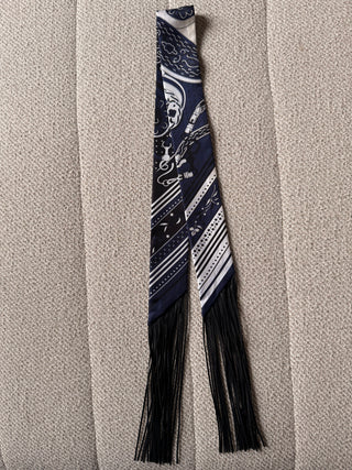 SOLD OUT - Hermès Twilly à Franges Bleu Noir