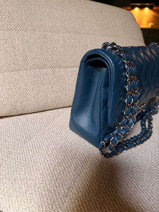 Chanel Timeless Jumbo Bleu Canard