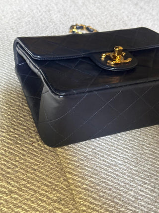 Chanel Timeless Mini Square Vintage Bleu Marine