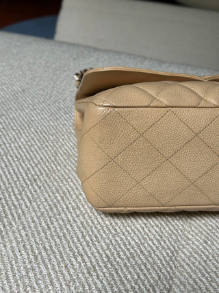 Chanel Timeless Jumbo Beige Caviar