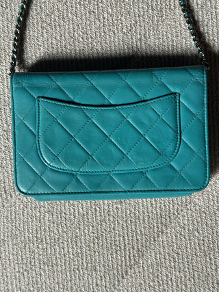 Chanel Wallet On Chain bleu