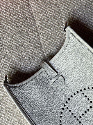 Hermès Mini Evelyne Blanc