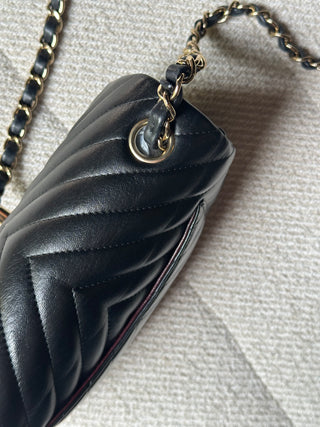 Chanel Timeless Mini Rectangle Chevron Noir