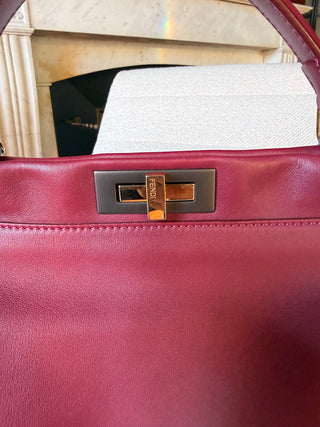 Fendi Peekaboo Soft Large Bordeaux