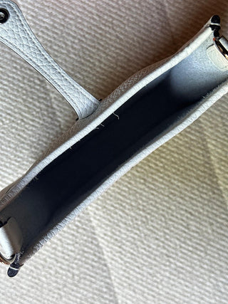 Hermès Mini Evelyne Blanc