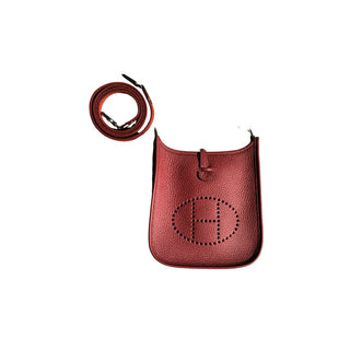 Hermès Mini Evelyne rouge H.