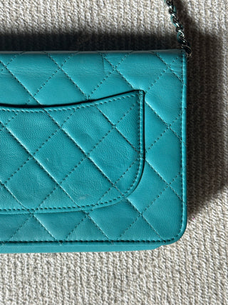 Chanel Wallet On Chain bleu