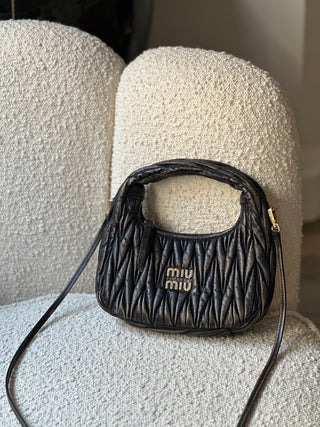 Miu Miu Sac Hobo Wander en cuir