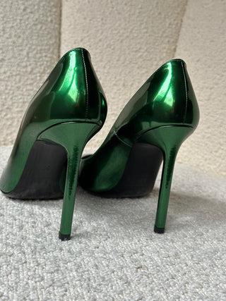 Saint Laurent Escarpins Vert